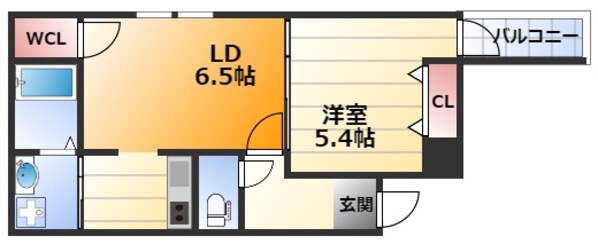 フジパレス東三国２番館の物件間取画像